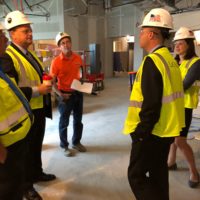 Congressman Tom Reed tours new facilities at the UR/St. James Hospital in Hornell.